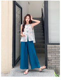 Procyon 2-Piece Black Relaxed Top Set Cheongsam