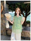 Eva 2-Piece Jacquard Top and Pants Set Cheongsam