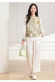 Haute 2-Piece Green Rice Pattern Cheongsam Set