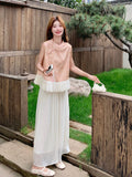 Acclaimed 2-Piece Ruffle Print Cheongsam Top