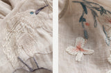 Wisteria Floral Ramie Cheongsam Dress