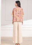 Larimar 2-Piece Light Purple Floral Cheongsam Set