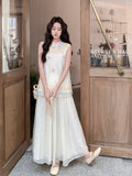 Pansy 2-Piece Lace Sleeveless Cheongsam Set