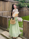 Sirius 2-Piece Lace Jacquard Cheongsam Set