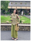 Yolanda 2-Piece Floral Short-Sleeve Cheongsam Set