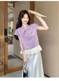 Natalia 2-Piece Ruffle Jacquard Cheongsam Set