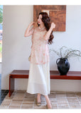 Lara 2-Piece Floral Cheongsam Top Set