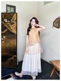 Modiste 2-Piece Embroidered Top and Pants Cheongsam