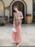 Atelier 2-Piece Print Cheongsam Set