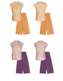 Presto 2-Piece Floral Print Cheongsam Top