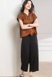 Hortensia 2-Piece Yellow Green Pattern Cheongsam Set