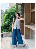 Procyon 2-Piece Black Relaxed Top Set Cheongsam