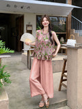 Atelier 2-Piece Print Cheongsam Set