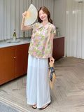 Dazzle 2-Piece Printed Cheongsam Top Set