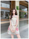 Naira 2-Piece Embroidered Black Cheongsam Set
