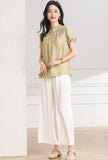 Ulyana Crabapple Pink Jacquard Cheongsam Top