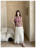 Virtue 2-Piece Purple Gradient Cheongsam Top