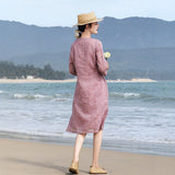 Fiorella Charming Embroidered Cheongsam Dress Improved Collar Qipao