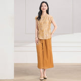 Presto 2-Piece Floral Print Cheongsam Top