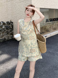 Bellatrix 2-Piece Print Top Set Cheongsam