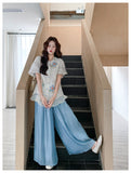 Brilliance 2-Piece Embroidered Floral Cheongsam Set