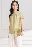 Ulyana Crabapple Pink Jacquard Cheongsam Top