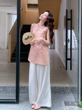 Isadora 2-Piece Pink Embroidered Cheongsam Set