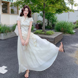 Acme 2-Piece Mandarin Collar Cheongsam Set
