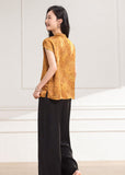 Emma 2-Piece Green Brown Pattern Cheongsam Set