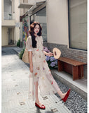 Kiara 2-Piece Floral Print Cheongsam Set