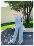Tina 2-Piece Lace Tie-Dye Vest Set Cheongsam
