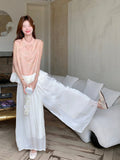 Acclaimed 2-Piece Ruffle Print Cheongsam Top