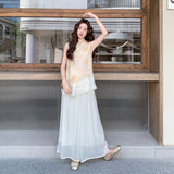Dawn 2-Piece Embroidered Top and Pants Set Cheongsam