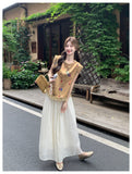 Rina 2-Piece Lace Cheongsam Top Set