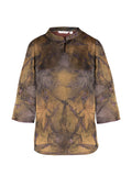 Azalea Floral Print Relaxed Cheongsam Top