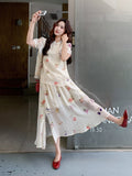 Kiara 2-Piece Floral Print Cheongsam Set
