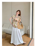 Dazzle 2-Piece Printed Cheongsam Top Set
