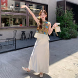 Opulence 2-Piece Floral Print Cheongsam Set