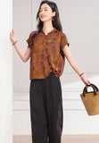 Hortensia 2-Piece Yellow Green Pattern Cheongsam Set