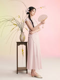 Spinel 2-Piece Pink Hollow Cheongsam