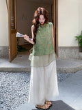 Kassandra 2-Piece Floral Print Cheongsam Top