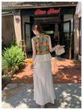 Opulence 2-Piece Floral Print Cheongsam Set