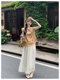 Rina 2-Piece Lace Cheongsam Top Set