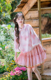 Sunflower 2-Piece Gradient Peach Pink Cheongsam Top