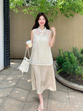Serenade 2-Piece Lace Cheongsam Set