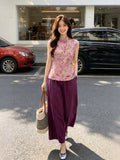 Oona 2-Piece Printed Top Cheongsam Set