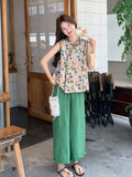 Clarice 2-Piece Printed Cheongsam Top Set