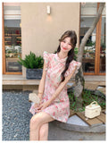 Bliss 2-Piece Floral Cheongsam Top Set