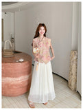 Mila 2-Piece Gradient Ink Cheongsam Set