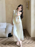 Peach 2-Piece Embroidered Top Set Cheongsam